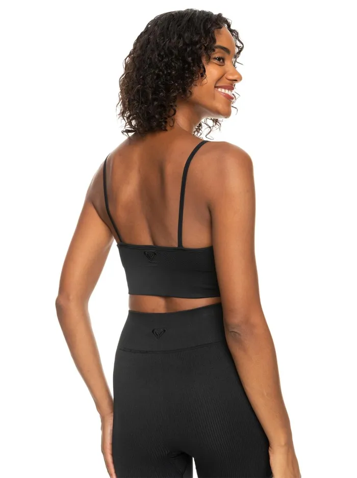 Roxy Sports Bras Chill Out Seamless Sports Bra Anthracite 8211 Women