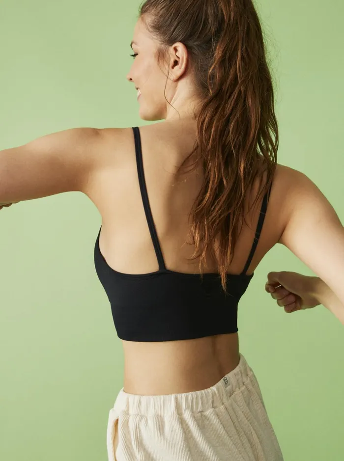 Roxy Sports Bras Chill Out Seamless Sports Bra Anthracite 8211 Women