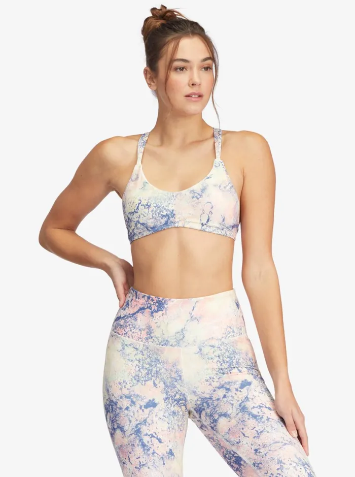 Roxy Sports Bras Kaileo Sports Bra Bright White Concrete Jungle 8211 Women