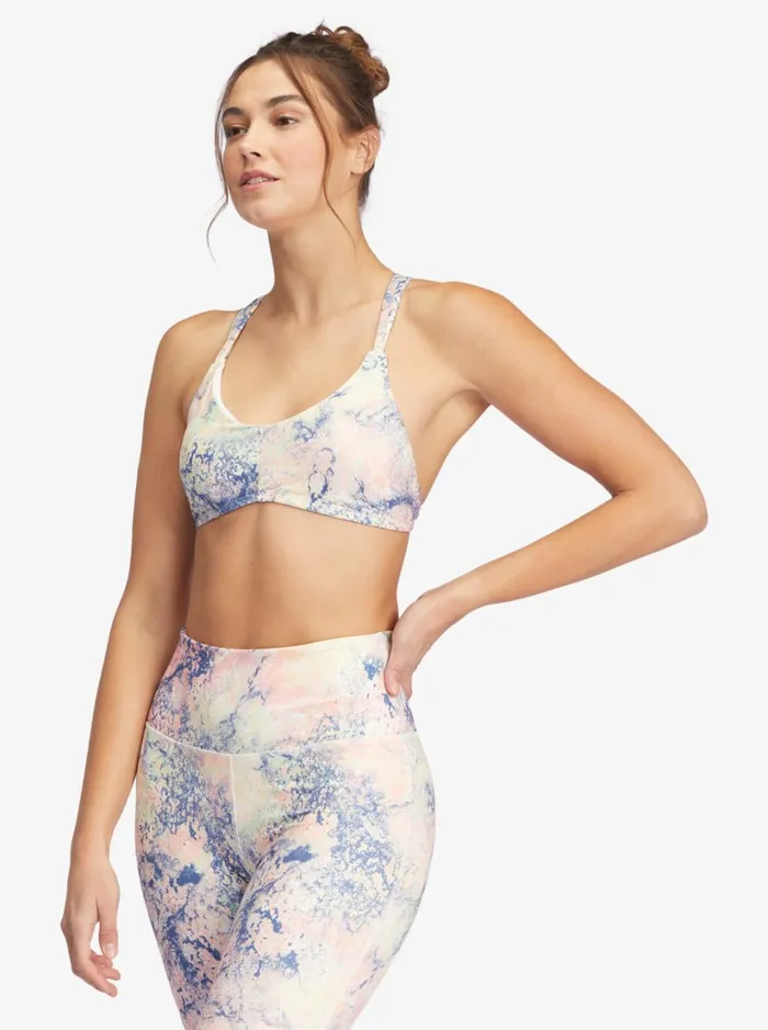 Roxy Sports Bras Kaileo Sports Bra Bright White Concrete Jungle 8211 Women