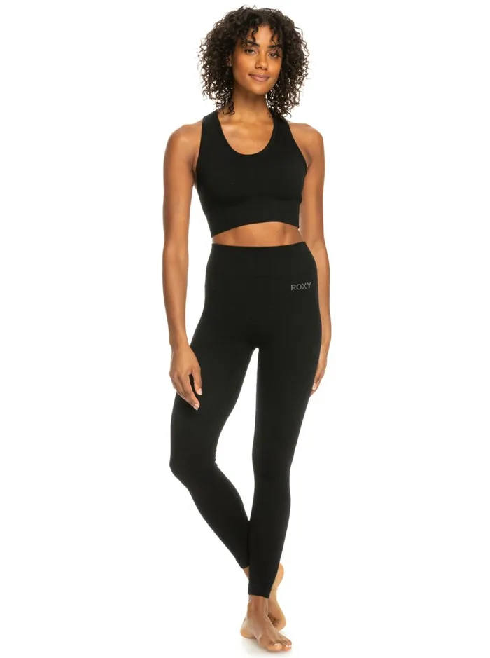 Roxy Sports Bras Leave A Little Love Rib Sports Bra True Black 8211 Women