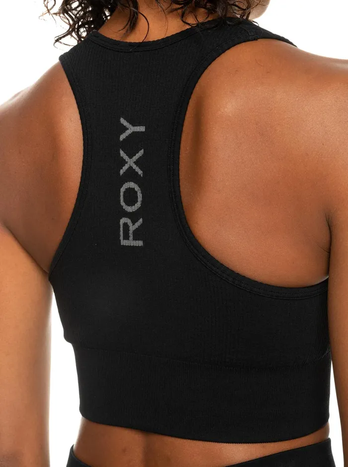 Roxy Sports Bras Leave A Little Love Rib Sports Bra True Black 8211 Women