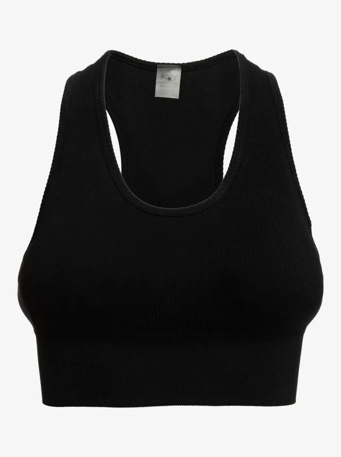 Roxy Sports Bras Leave A Little Love Rib Sports Bra True Black 8211 Women