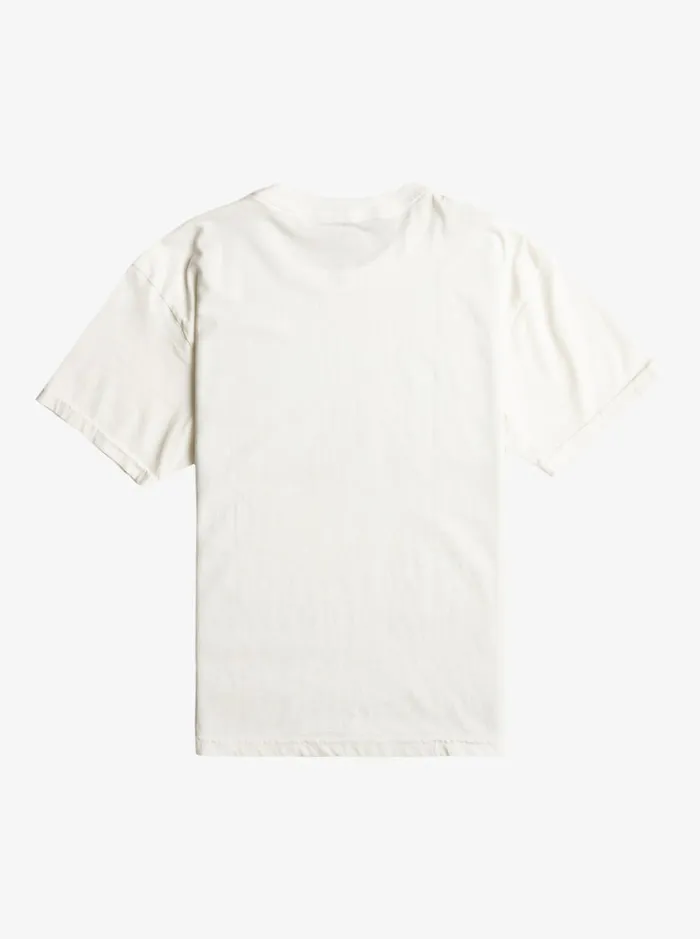 Roxy Tees and Tanks Girl039s 416 Cosmic Window Oversized Boyfriend TShirt Snow White 8211 Women