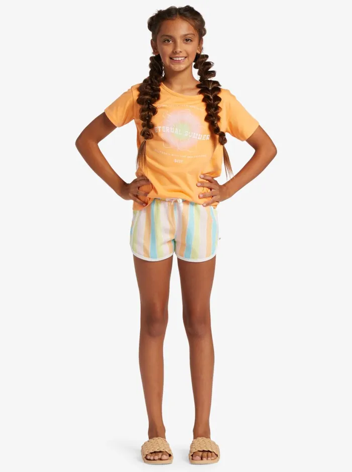 Roxy Tees and Tanks Girl039s 416 Day And Night B TShirt For Girls Mock Orange 8211 Women