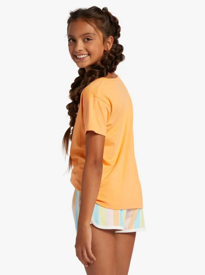 Roxy Tees and Tanks Girl039s 416 Day And Night B TShirt For Girls Mock Orange 8211 Women