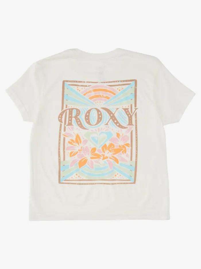 Roxy Tees and Tanks Girl039s 416 Roxy Rays TShirt Snow White 8211 Women