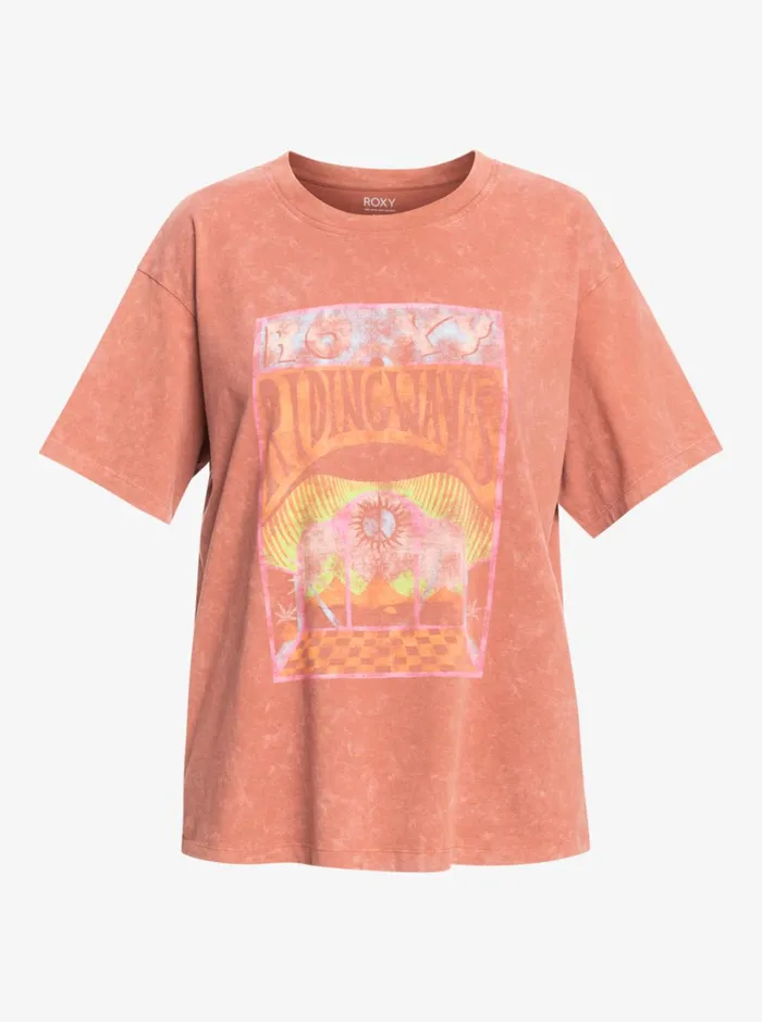 Roxy Tees and Tanks Girl Need Love B Oversized TShirt Cedar Wood 8211 Women