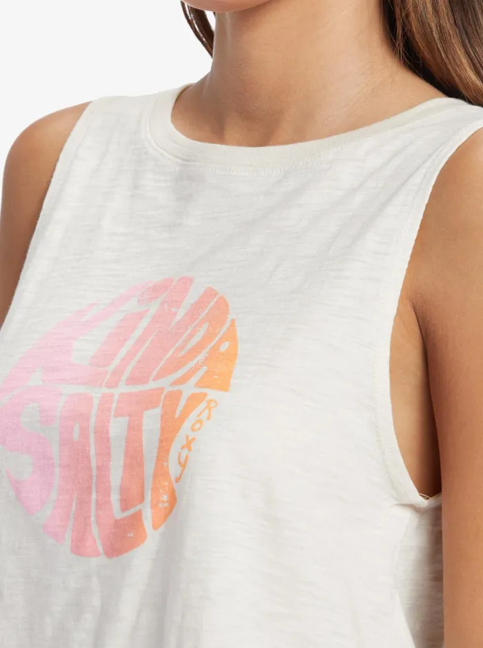 Roxy Tees and Tanks Kinda Salty Sleeveless TShirt Tapioca 8211 Women
