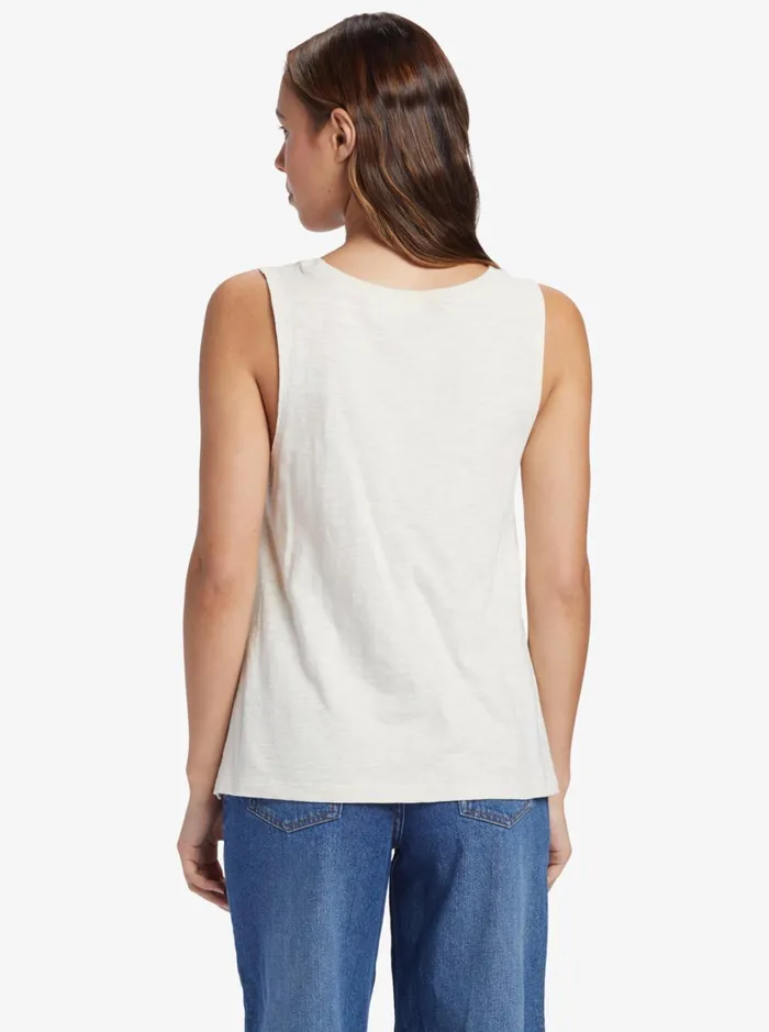 Roxy Tees and Tanks Kinda Salty Sleeveless TShirt Tapioca 8211 Women