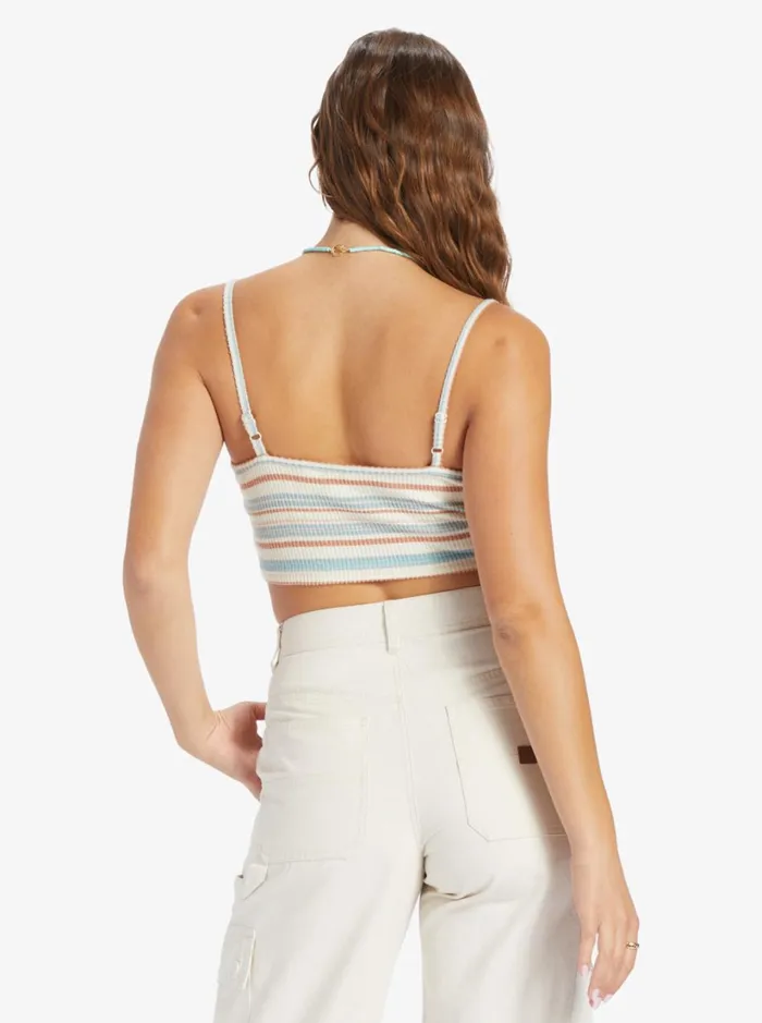 Roxy Tops Best Time Of Day Stripe Cozy Knit Camisole Snow White Shoreside Stripe 8211 Women