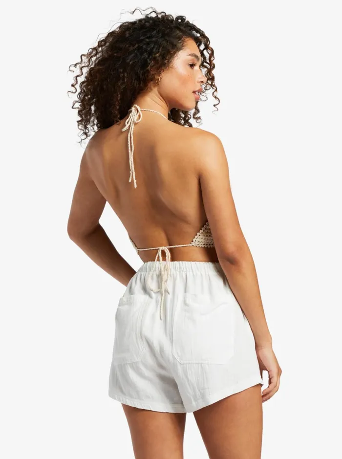 Roxy Tops Daydreamer Cropped Knit Halter Top Tapioca Every Day Stripe 8211 Women