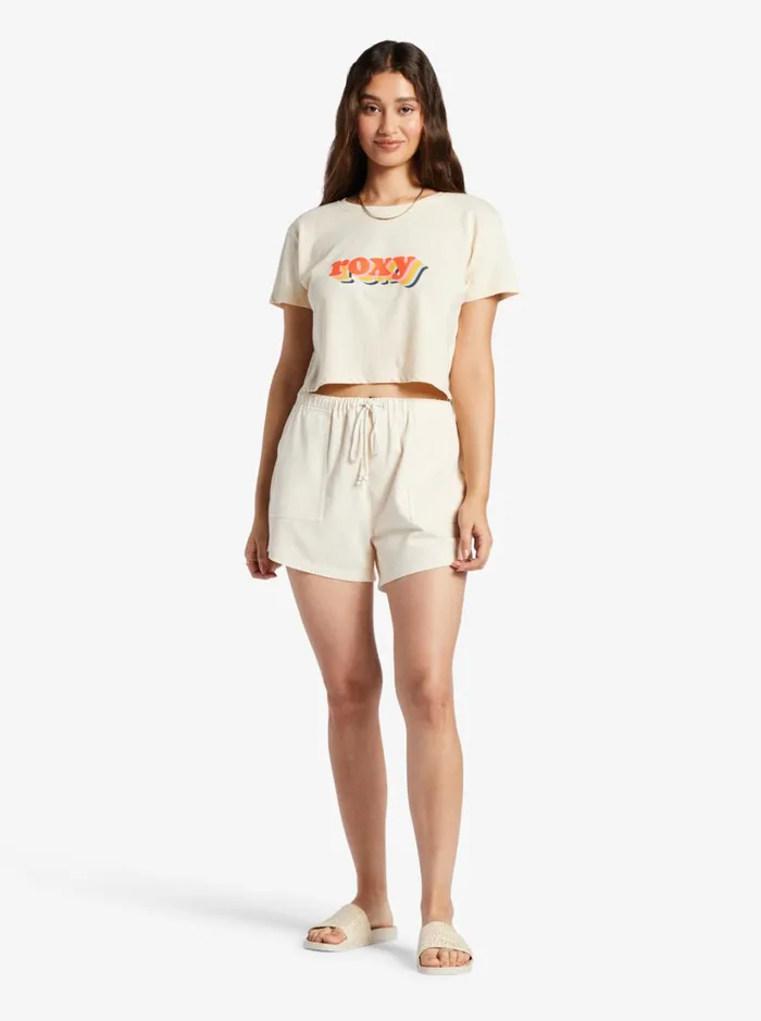 Roxy Tops Retro Roxy Stack Sleeveless Muscle TShirt Tapioca 8211 Women