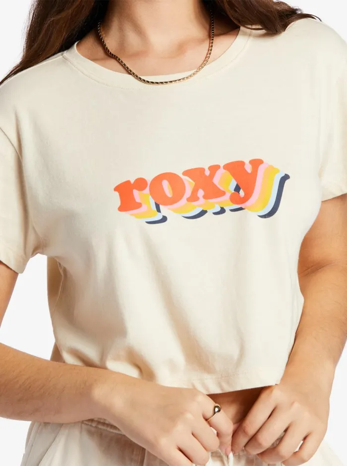 Roxy Tops Retro Roxy Stack Sleeveless Muscle TShirt Tapioca 8211 Women