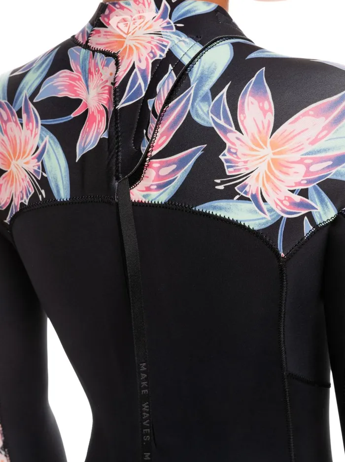 Roxy Wetsuits 32mm Swell Series Back Zip Wetsuit Anthracite Paradise Found S 8211 Women