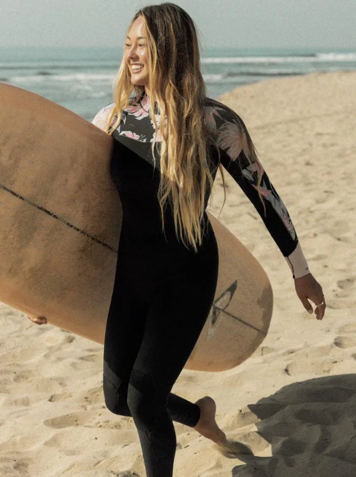 Roxy Wetsuits 32mm Swell Series Back Zip Wetsuit Anthracite Paradise Found S 8211 Women