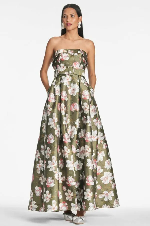 Sachin and Babi Brielle Gown 8211 Moss Magnolia Moss Magnolia Women Plus Sizes