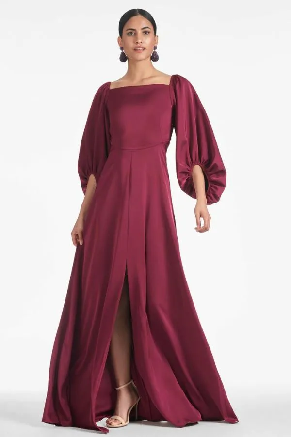 Sachin and Babi Bryant Gown 8211 Garnet Garnet Women Plus Sizes