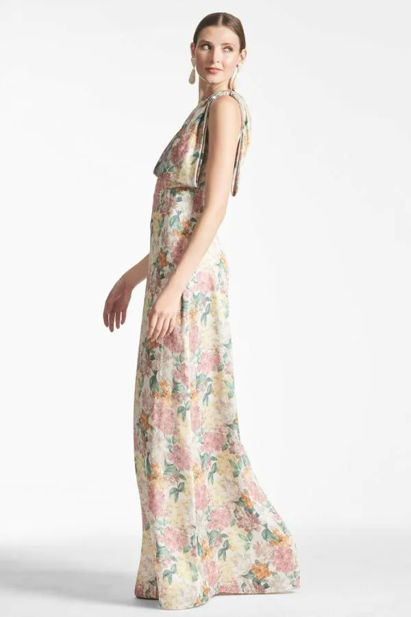 Sachin and Babi Chelsea Gown 8211 Antique Bouquet Antique Bouquet Women Plus Sizes
