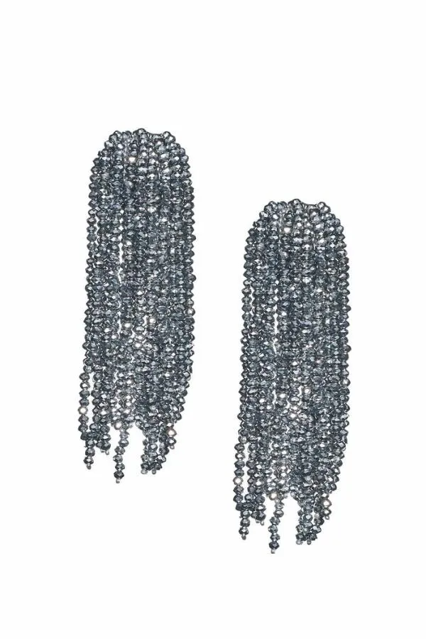 Sachin and Babi Fountain Earrings 8211 Metallic Faceted Beads Rust Gold Women Earrings