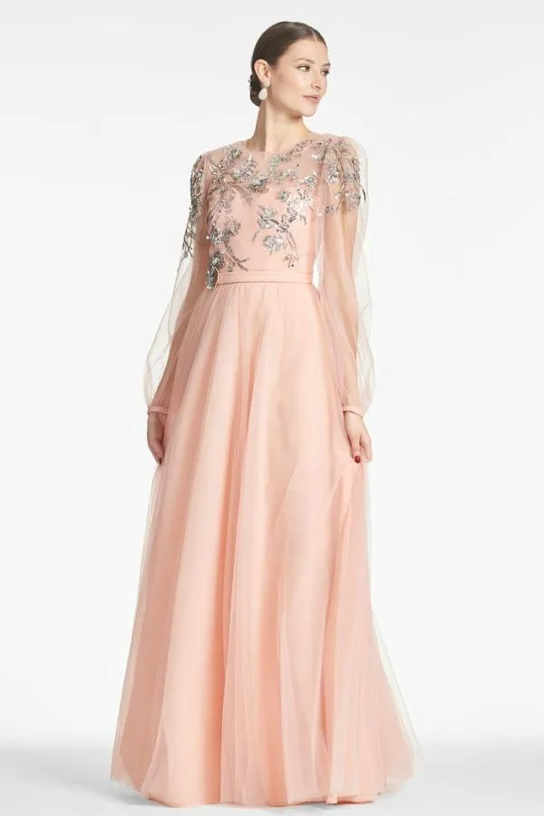 Sachin and Babi Freyja Gown 8211 Morganite Morganite Women Plus Sizes