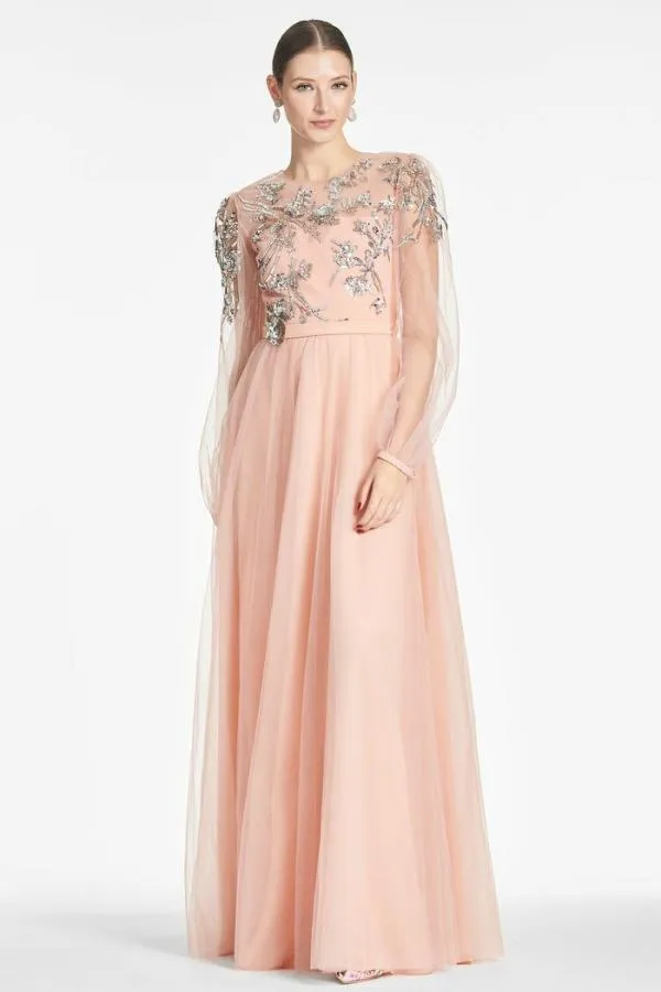 Sachin and Babi Freyja Gown 8211 Morganite Morganite Women Plus Sizes