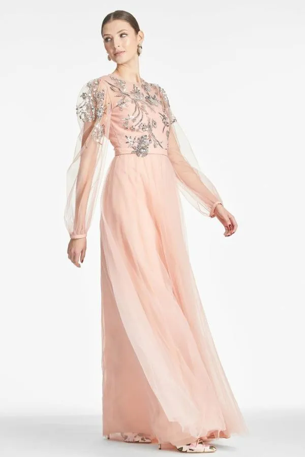 Sachin and Babi Freyja Gown 8211 Morganite Morganite Women Plus Sizes