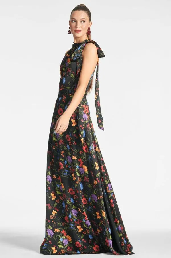 Sachin and Babi Kayla Gown 8211 Noir Wildflower Noir Wildflower Women Plus Sizes