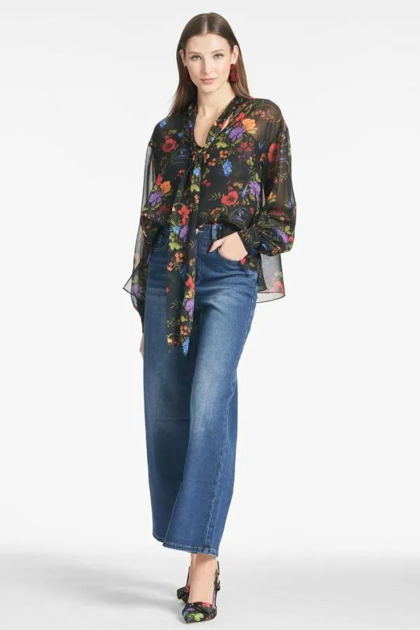 Sachin and Babi Nora Top 8211 Noir Wildflower Noir Wildflower Women Tops and Blouses Sachin and Babi Nora Top 8211 Noir Wildflower Noir Wildflower Women Tops and Blouses