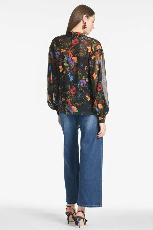 Sachin and Babi Nora Top 8211 Noir Wildflower Noir Wildflower Women Tops and Blouses