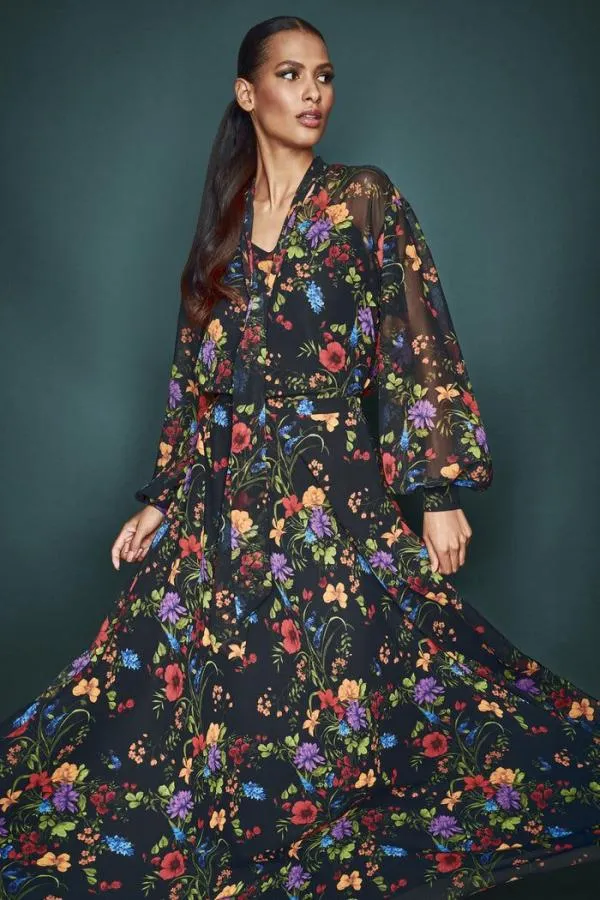 Sachin and Babi Nora Top 8211 Noir Wildflower Noir Wildflower Women Tops and Blouses