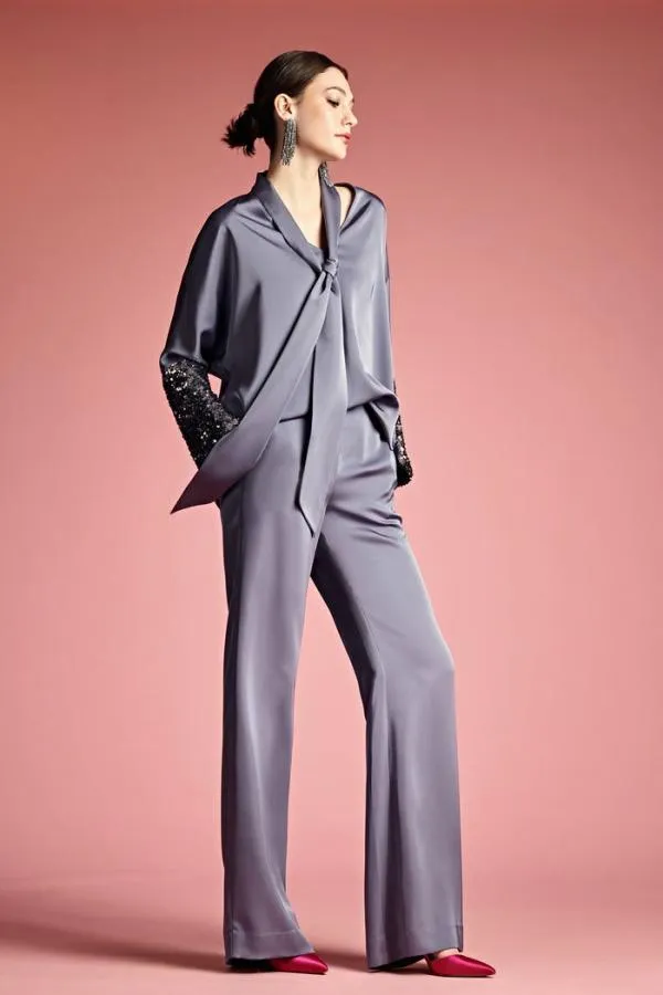 Sachin and Babi Reid Top 8211 Cool Grey Cool Grey Women Plus Sizes