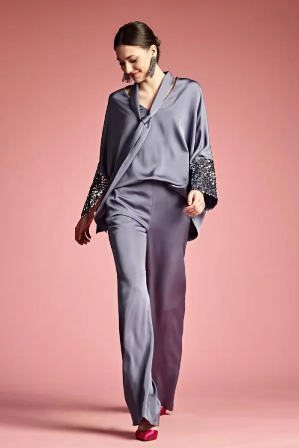 Sachin and Babi Reid Top 8211 Cool Grey Cool Grey Women Plus Sizes