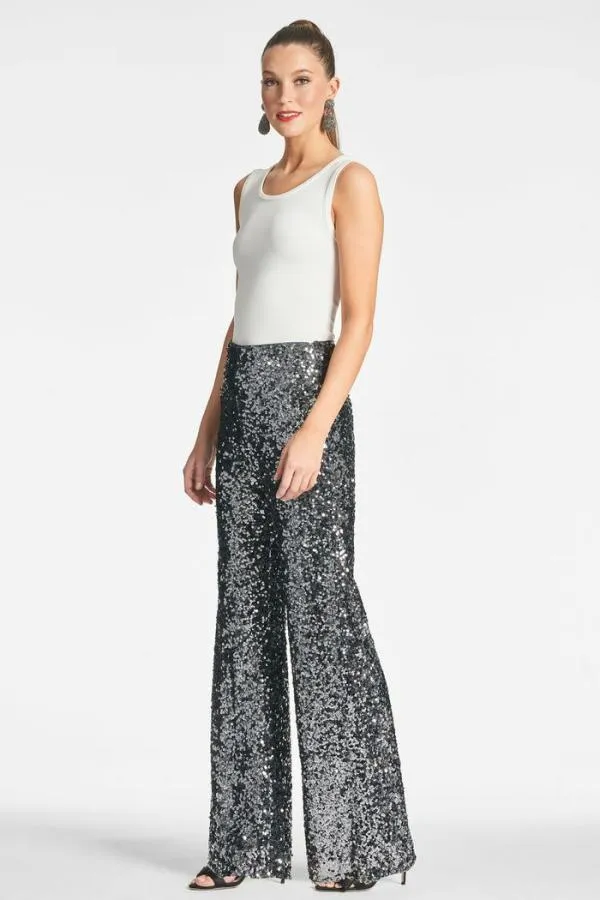 Sachin and Babi Sequin Alli Pant 8211 Gunmetal Gunmetal Women Matching Sets