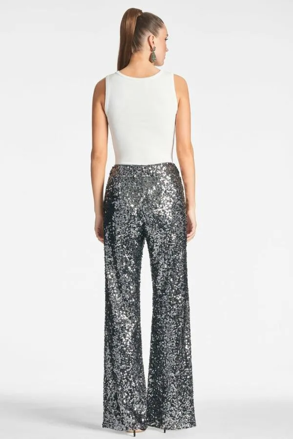 Sachin and Babi Sequin Alli Pant 8211 Gunmetal Gunmetal Women Matching Sets