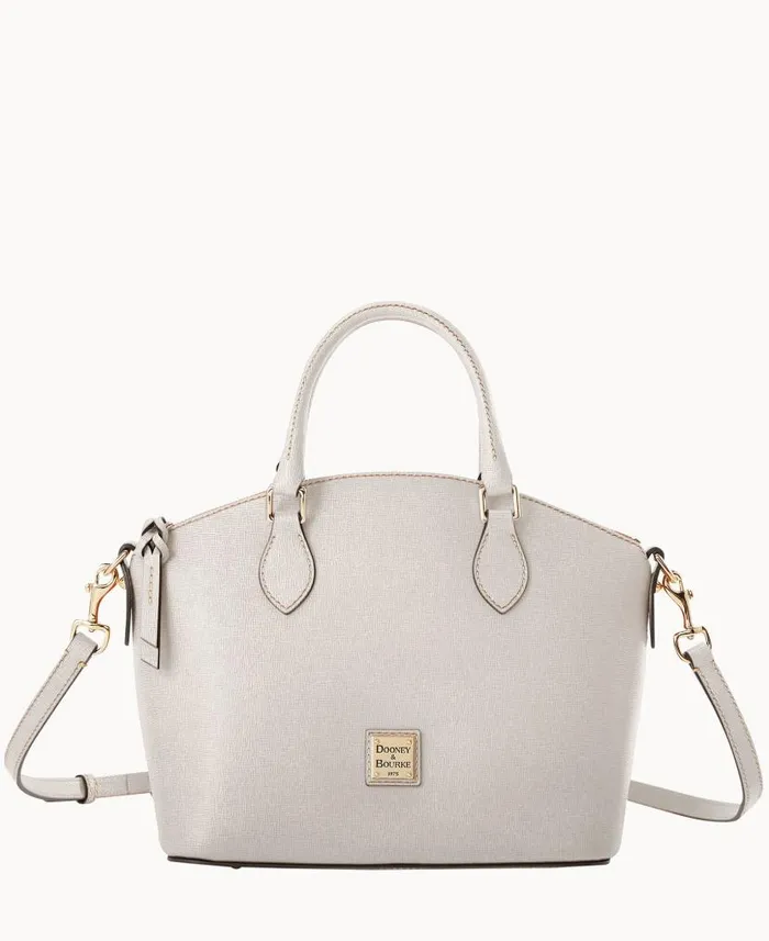 Saffiano Geena Satchel Ecru Woman Dooney and Bourke Satchels