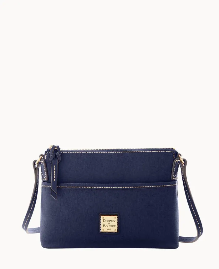 Saffiano Ginger Crossbody Marine Woman Dooney and Bourke Crossbodies