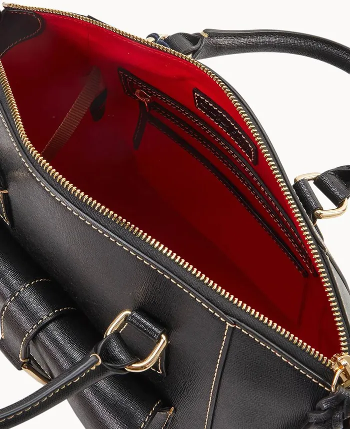 Saffiano Naomi Satchel Black Woman Dooney and Bourke Satchels