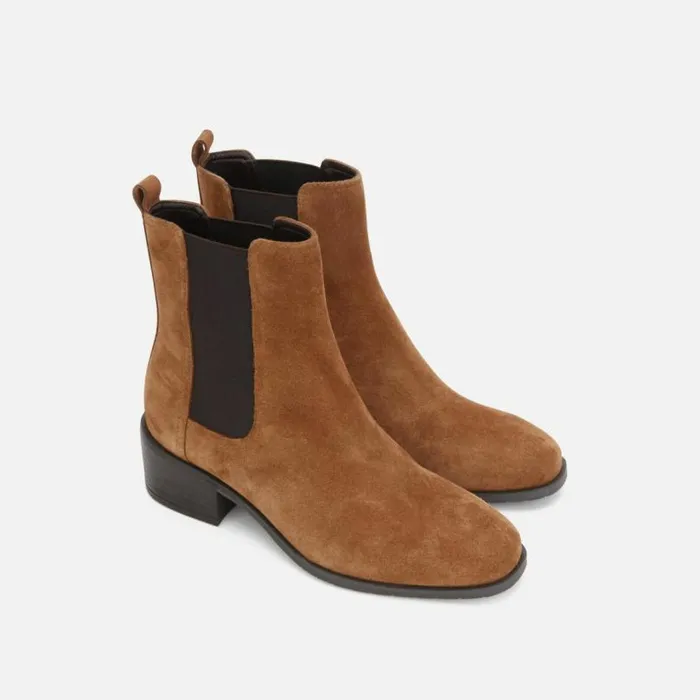 Salt Suede Chelsea Boot Pecan Women Kenneth Cole Boots Booties