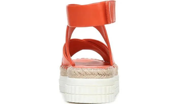 Sandals Women Franco Sarto Franco Brock Platform Sandal Tangerine Leather
