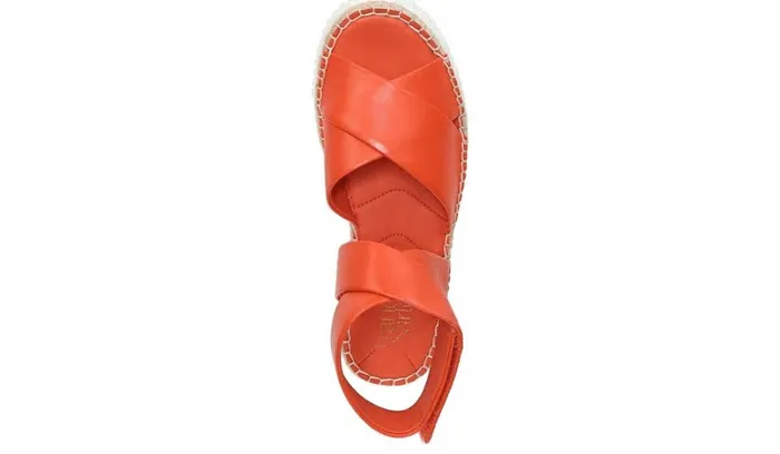 Sandals Women Franco Sarto Franco Brock Platform Sandal Tangerine Leather