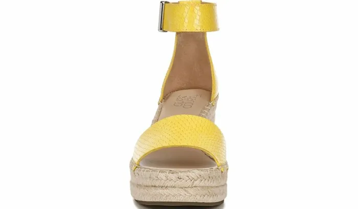 Sandals Women Franco Sarto Franco Clemens 4 Espadrille Wedge Sandal Yellow