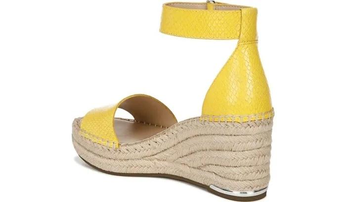 Sandals Women Franco Sarto Franco Clemens 4 Espadrille Wedge Sandal Yellow