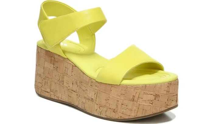 Sandals Women Franco Sarto Sarto Demi 2 Platform Wedge Sandal Limeade Leather