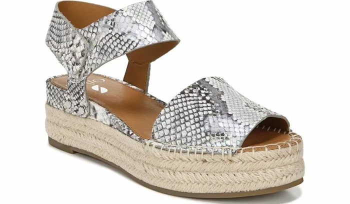 Sandals Women Franco Sarto Sarto Oak Espadrille Sandal Ocean Wave Leather