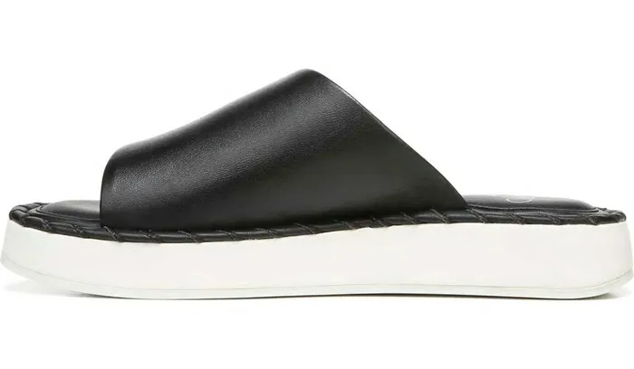 Sandals Women Franco Sarto Sarto Zoe Slide Sandal Black Leather