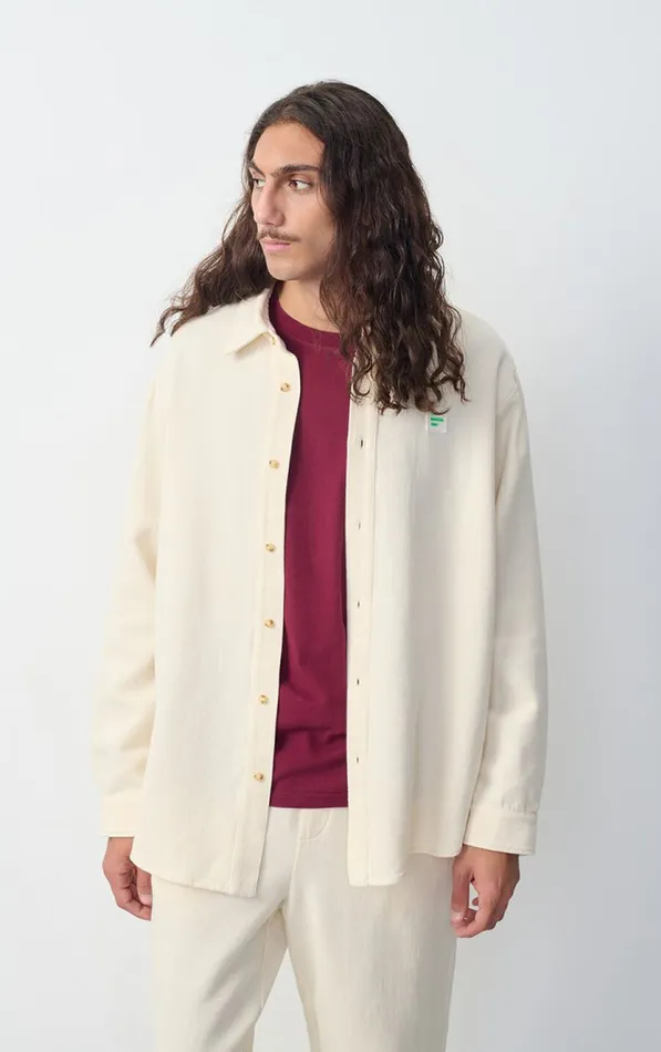 Shirt Afaz Ecru Men American Vintage Shirts