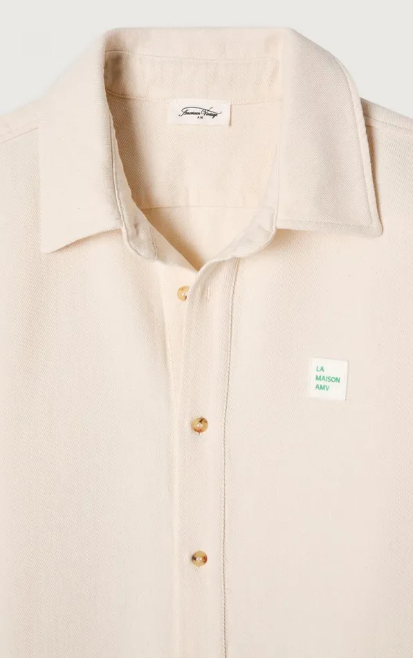 Shirt Afaz Ecru Men American Vintage Shirts Shirt Afaz Ecru Men American Vintage Shirts