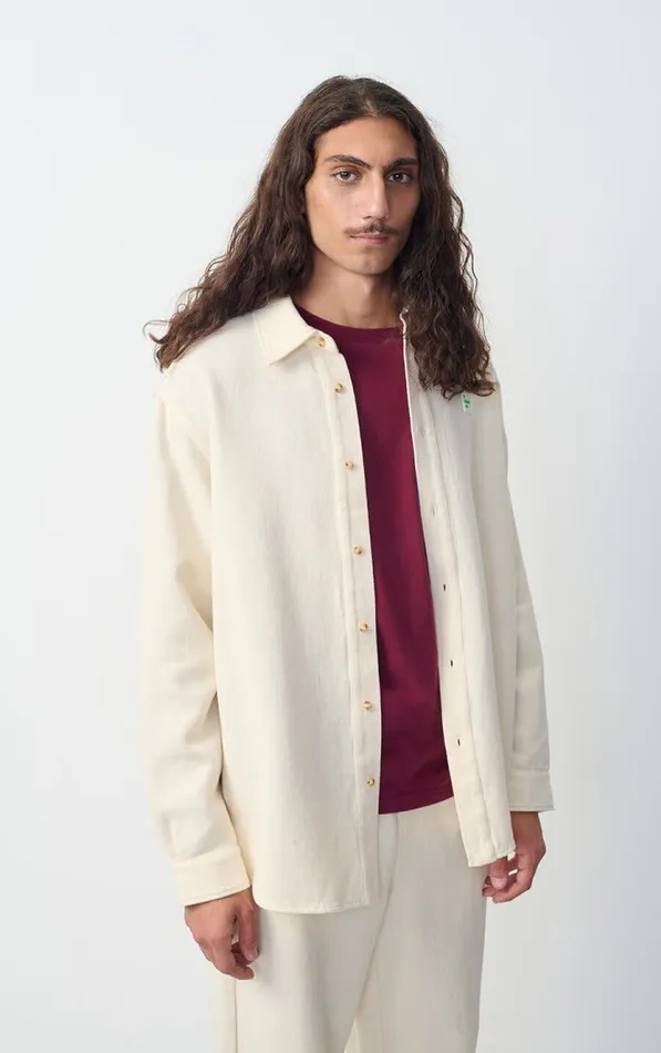 Shirt Afaz Ecru Men American Vintage Shirts Shirt Afaz Ecru Men American Vintage Shirts