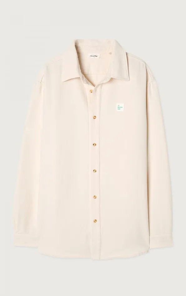 Shirt Afaz Ecru Men American Vintage Shirts Shirt Afaz Ecru Men American Vintage Shirts